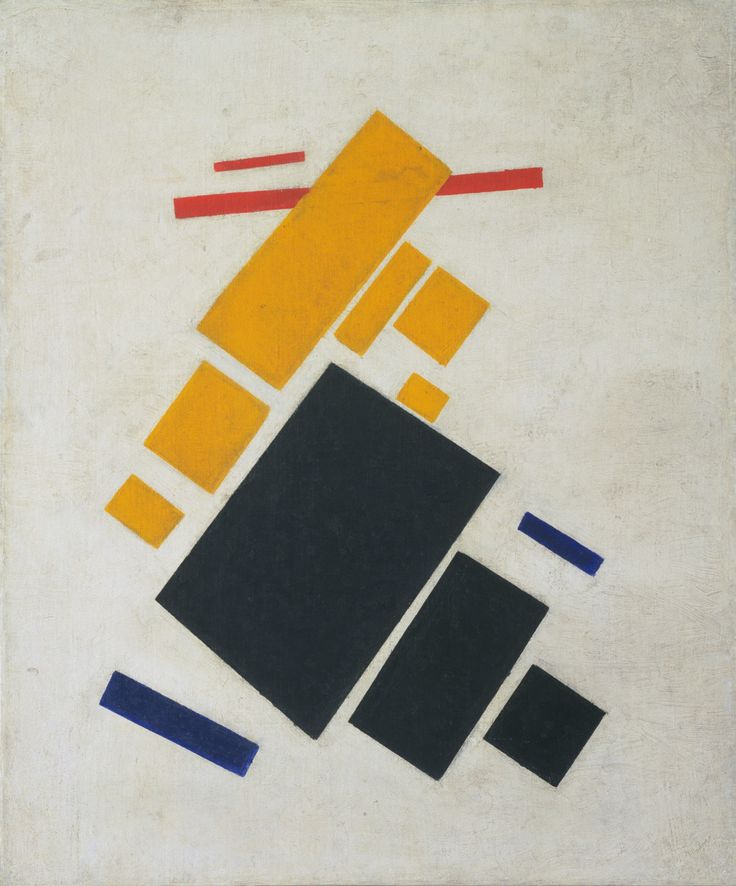 Kazimir Malevich. Suprematist Composition: Airplane Flying, 1915. Imagem: MoMa