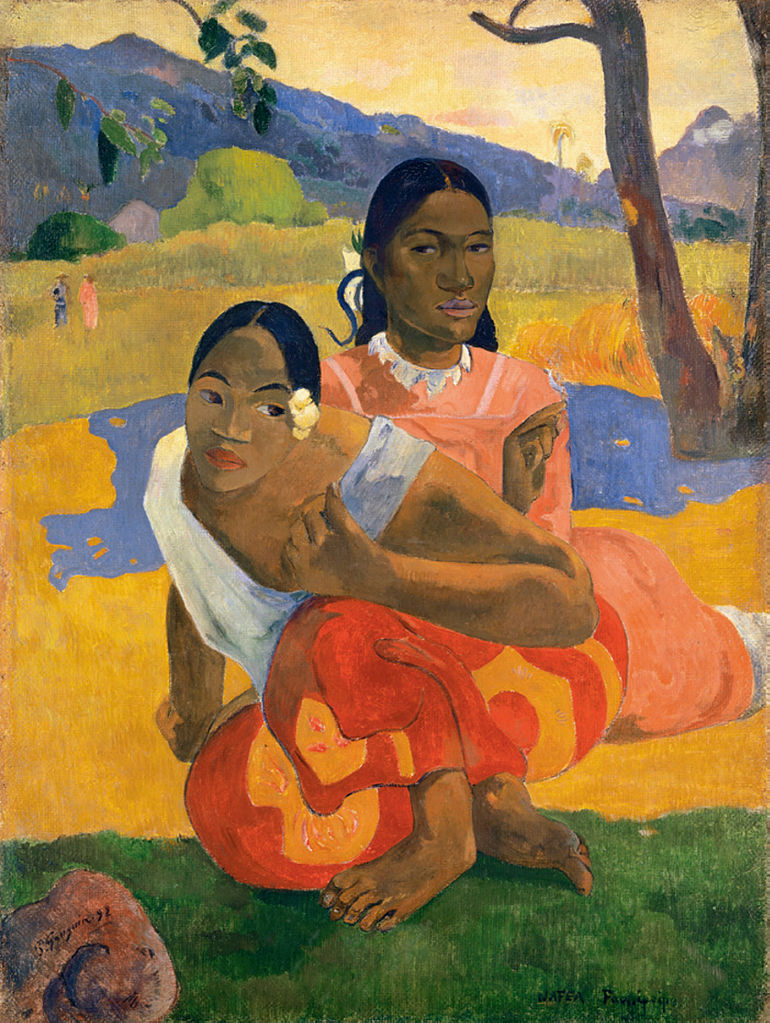 Nafea Faa Ipoipo, 1892. Paul Gauguin. Imagem: Wikipédia 