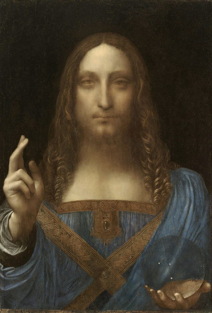 Salvator Mundi, 1500. Leonardo da Vinci. Imagem: Wikipédia